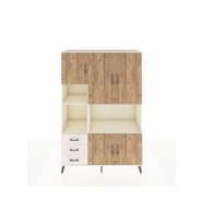 Hyperion Dolap 9 Raflı 3 Çekmeceli 5 Kapaklı 132x44x195 Aytaşı-Çam/Aytaşı