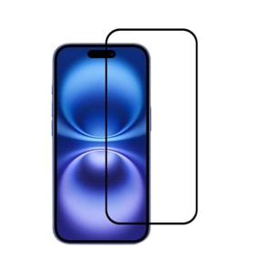 iPhone 16 Pro Max Uyumlu 5D Glass Temperli Cam Ekran Koruyucu (Siyah)