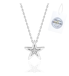 Swarovski Zirconia Taşlı Yıldız Kolye