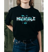 Humble Baskılı Oversize Bisiklet Yaka Beyaz Unisex Tişört
