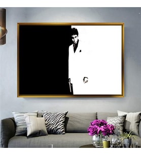 Altın Çerçeveli dekoratif tablo l1983 (Gold)
