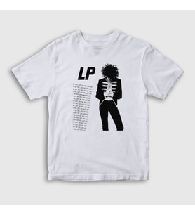 Presmono Unisex Çocuk Beyaz Lp V2 Laura Pergolizzi T-Shirt 304689tt