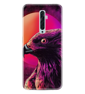 Oppo Reno 2Z 4 Lite 4 Pro 5 6 7 A31 Kılıf Desemli Silikon Red Eagle 1752