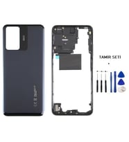 Xiaomi Redmi NOTE 12S FULL KASA Arka Kapak Takım SİYAH - TAMİR SETİ