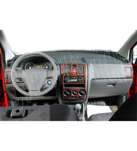 Meriç® Hyundai Getz Ön Torpido Kaplama Maun 4 Parça 2005-2010 (Maun)