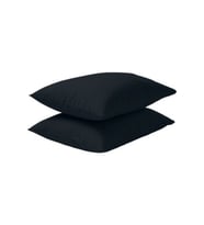 2'li 50x70 Renforce Siyah Yastık Kılıfı