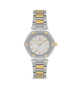 Ferro FL43006A-D Quartz Çelik Altın/Gri 32 mm Kadın Kol Saati