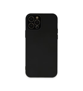 Apple İphone 12 Pro Max Kılıf Lansman Glass Kapak - Siyah