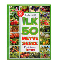 İlk 50 Sözcük Meyve Sebze Eğitici Eşleştirme ve Bilgi Kartları Diytoy