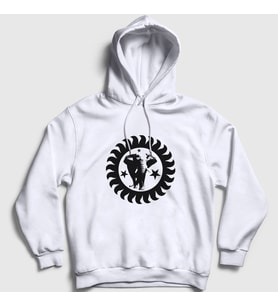 Presmono Unisex Beyaz Logo Brand New Heavies Kapüşonlu Sweatshirt 490522tt