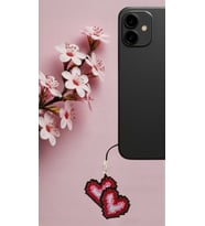 Miyuki Boncuk El Yapımı Kalp Telefon Çarmı - Charm 4