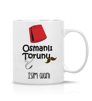 Kişiye özel Osmanlı Torunu Tasarım Hediye Çay Kahve Kupa Bardak- Hediye