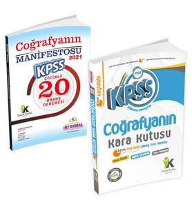 KPSS Coğrafyanın Kara Kutusu Soru Bankası+Coğrafyanın Manifestosu Çözümlü Branş
