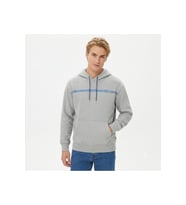 gri rahat kesim kapüşonlu sweat Relaxed Fit Graphic Hoodie