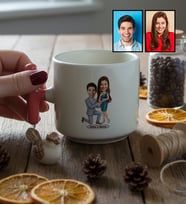 Kişiye Özel Karikatürlü Evlenme Teklifi Sevgililer T Kupa Sevgililer Günü Hediyesi