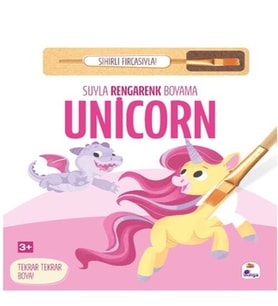Suyla Rengarenk Boyama - Unicorn (Sihirli Fırçasıyla)