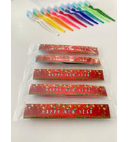 EasyBrush Yeni Yıl Hediyelik Özel Ambalaj Tek Kullanımlık Kendinden Diş Macunlu Diş Fırçası 50'li PAKET