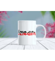 Özledim Yazı Tasarımlı Romantik Kupa Bardak - Sevgiliye Hediye (Beyaz)