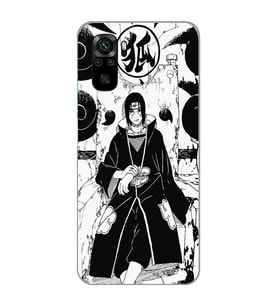 Xiaomi Redmi Note 10 / Note 10S Uyumlu Itachi Uchiha Tasarımlı Şeffaf Telefon Kılıfı
