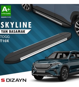 S-Dizayn TOGG T10X Skyline Krom Yan Basamak 203 Cm 2023 Üzeri A+ Kalite
