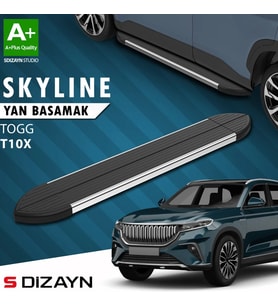 S-Dizayn TOGG T10X Skyline Krom Yan Basamak 203 Cm 2023 Üzeri A+ Kalite