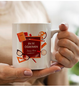 BK Gift Kişiye Özel Öğretmenler Günü Tasarımlı Beyaz Kupa Bardak - 1, Öğretmene Hediye, Öğretmenler Günü