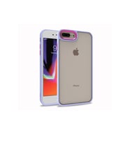 Apple iPhone 8 Plus Uyumlu Kılıf Zore Flora Kapak (Lila)
