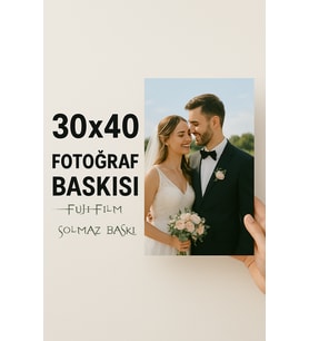 5 Adet 30x40 Ölçülerde Fotoğraf Baskınız (Orijinal Solmaz FUJiFİLM)