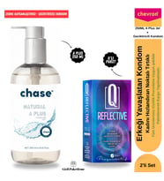 Chase 2'li Avantaj Paketi - Chase A Plus 250ml Ultra Yoğun Kayganlaştırıcı Jel ve 6'lı Özel Dokulu Kontrol Serisi