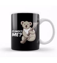 Cute Clingy Me No Way Koala Funny Animal Pun Kupa Bardak Porselen
