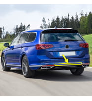 VW Passat B8.5 Variant SW 2020-2023 Arka Tampon Ortadaki Kromaj Çıta