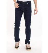 Yeni Sezon Erkek Denim Standart Fit Likralı Fermuarlı Jean Kot Pantolon 1122 (Mavi)