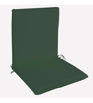 Arkalıklı Sırt Kısımlı Bahçe Koltuk Sandalye Minderi 48x90x5cm Yeşil