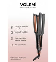 Volemı® V-0097 Çift Plakalı Saç Düzleştirici  Hızlı Isınma, Dijital Led Ekran, Parlak Ve Pürüzsüz S