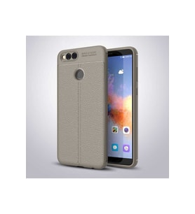 Huawei Honor 7X Uyumlu Kılıf Zore Niss Silikon Kapak (Gri)