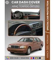 MERCEDES S CLASS W140 (1991-1998) Torpido Örtüsü Premium Kalite Torpido Koruma Özel Kesim UV Koruma