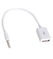 Powermaster USB Dişi To Aux Stereo 3 Boğumlu Kablo