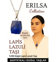 Sertifikalı Fasetli Lapis Lazuli Doğal Taş Kolye - Kadın Erkek İçsel Güç ve Bilgelik Taşı (Çok Renkli)