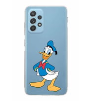 Samsung Galaxy A52  Kamera Korumalı  Kapak Donald Duck Tasarımlı  Şeffaf Kılıf