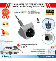 Ayarlanabilir Başlıklı AHD 1080P ve 720P Çevrilebilir 170 Derece Geniş Açılı Geri Görüş Kamerası