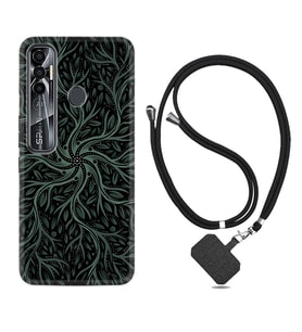 Tecno Spark 6 6 Go 8C 8 Pro 7 7 Pro Kılıf Boyun Askılı Silikon Sarmaşıklar 1675
