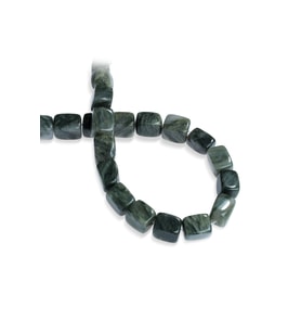 Yeşil Aragonit Doğal Taş Dikdörtgen Kesim 15x20mm Dizi
