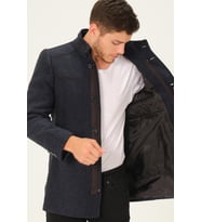 PLT8369 DEWBERRY PALTO-SİYAH-LACİVERT
