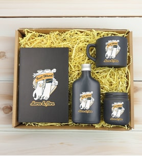 BK Gift Kişiye Özel İsimli DTF Best Friend Temalı Antrasit Defter & Kahve Fincanı & Kolonya & Mum Hediye Seti-4, Arkadaşa Hediye, Doğum Günü Hediyesi