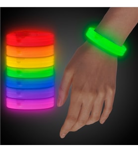 Glow Partisi Glow Ekstra Kalın Fosforlu Bileklik 6 Renk 6 Adet (5680)