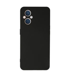 Oppo Reno 7 Lite Kılıf Nano İçi Kadife Silikon - Siyah