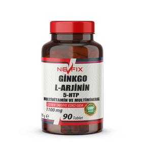 Multivitamin Multimineral 90 Tablet 5-HTP Ginkgo Biloba Koenzim Q-10 Glutatyon Zengin İçerik