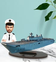 Kişiye Özel TCG Anadolu Gemi Tasarımlı Karikatür Biblo