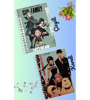 Spy x family defter seti 2 adet A4 boyutu 21*30 çizgili + kareli 60 syf