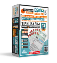 2024 KPSS EĞİTİM BİLİMLERİ 12li ÖSYM Tıpkı Basım Çıkmış Soru Türkiye Geneli D.Çö (Beyaz)